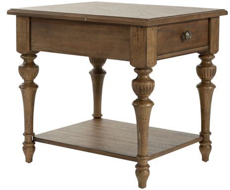 Liberty Furniture Haven Hall Aged Chestnut End Table-0