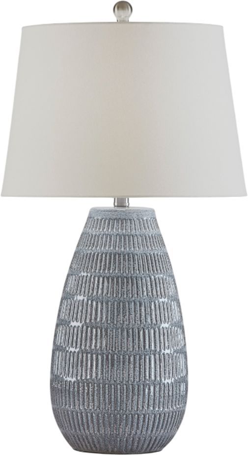 Signature Design by Ashley® Kaidins Blue/White Table Lamp-2
