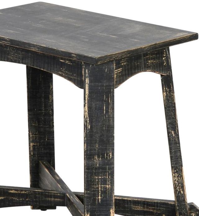 Sunny Designs™ Marina Black Sand Rectangular Chair Side Table-2