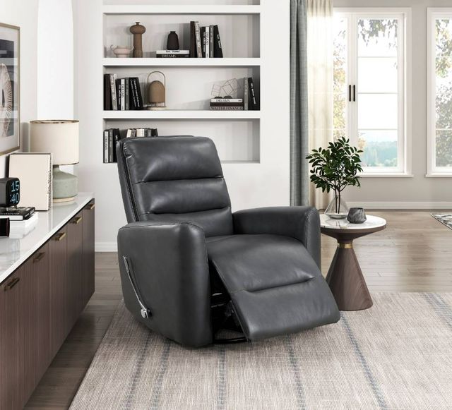 Homelegance® Dimitri Gray Manual Swivel Glider Reclining Chair-1