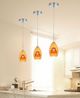 Cal® Lighting & Accessories Amber/Yellow Mini Pendant-2