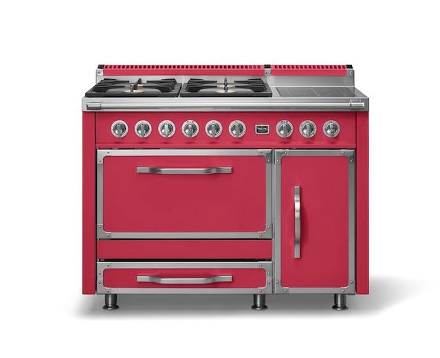 Viking® Tuscany 48" Valentine Pro Style Dual Fuel Range with 2 Induction-0