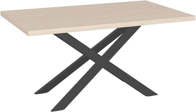 Amisco Customizable Ascencio 60" Rectangular Dining Table with 1.63" White Oak Veneer Top-0