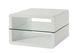 Coaster® Elana Glossy White Square 2-Shelf End Table-0
