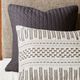 Olliix by INK+IVY Ivory/Charcoal King/California King Rhea Cotton Jacquard Comforter Mini Set-5