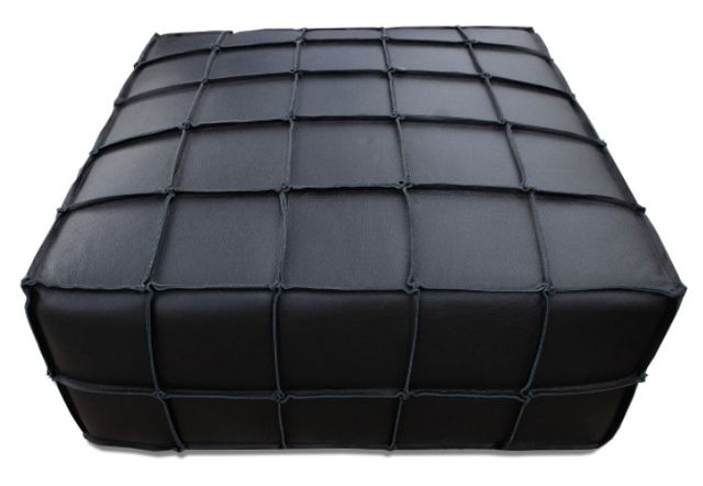 Mazin Furniture Bahia Black Ottoman-1