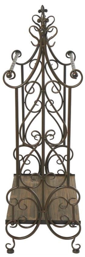 Deco Marche Black Scroll Towel Rack-1