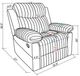 Global Furniture USA U6028 Gray Manual Glider Recliner-3