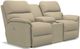 La-Z-Boy® Brooks Toast Power Reclining Loveseat with Headrest and Console-1