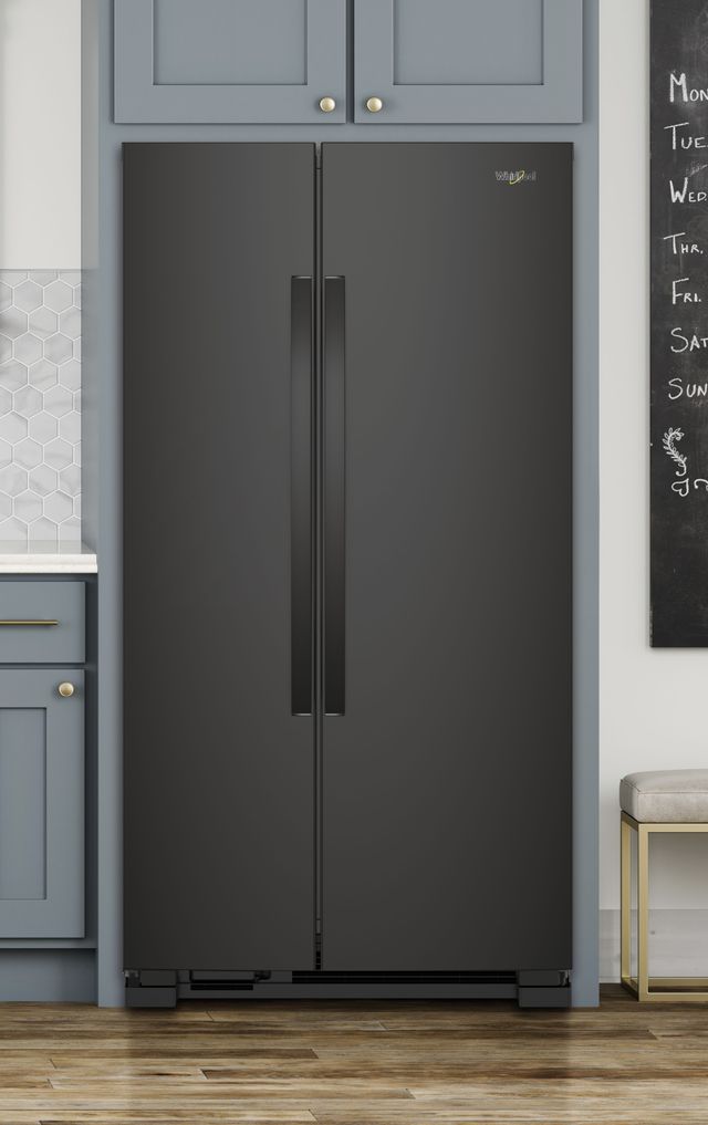 Whirlpool® 36 in. 25.1 Cu. Ft. Side-By-Side Refrigerator-Black-1