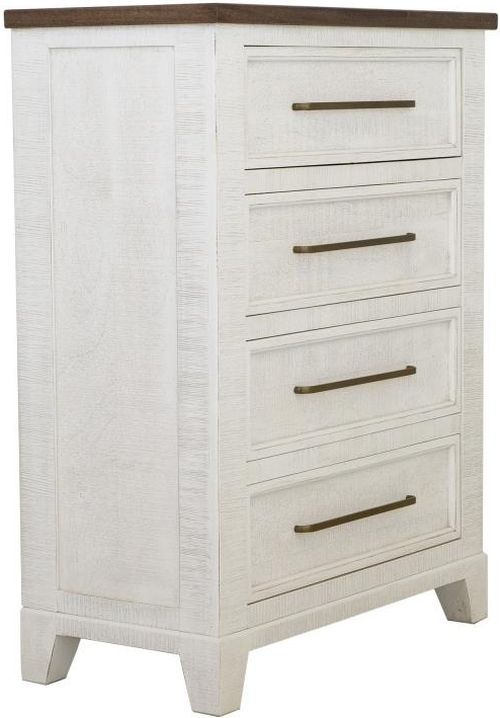 International Furniture Direct Stoa White Chest-0
