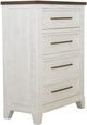 International Furniture Direct Stoa White Chest-0