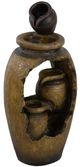 A & B Home Earthy Brown 3-Tier Decorative Outdoor Water Fountain-0