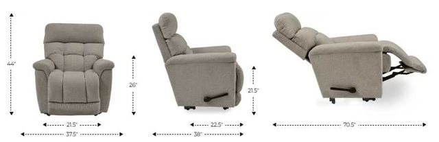 La-Z-Boy® Fulton Walnut Leather Manual Wall Recliner-2
