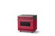 Viking® 5 Series 36" Valentine Pro Style Induction Range with Polished Chrome Trim-2