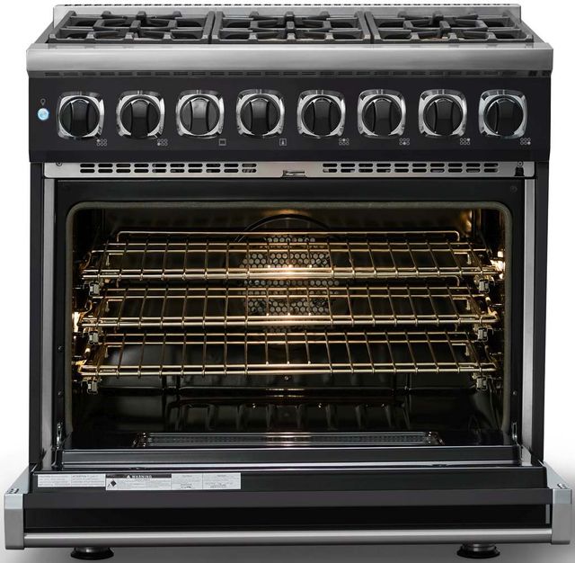 Viking® 7 Series 36" Onyx Pro Style Dual Fuel Range-1