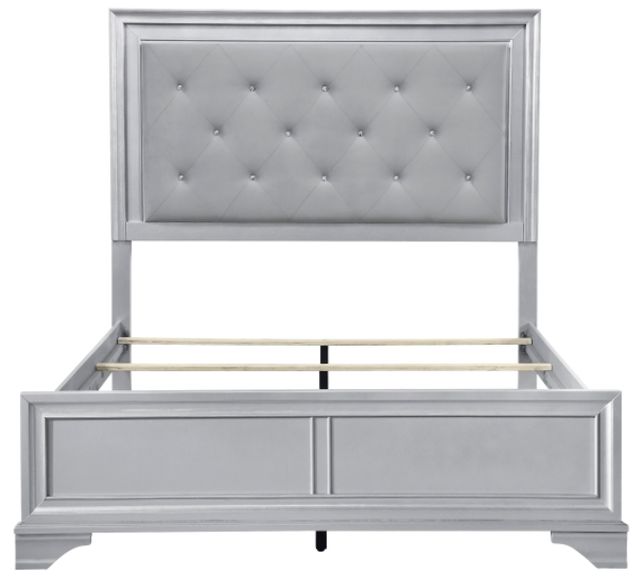 Homelegance® Anatole Gray/Silver California King Panel Bed-3
