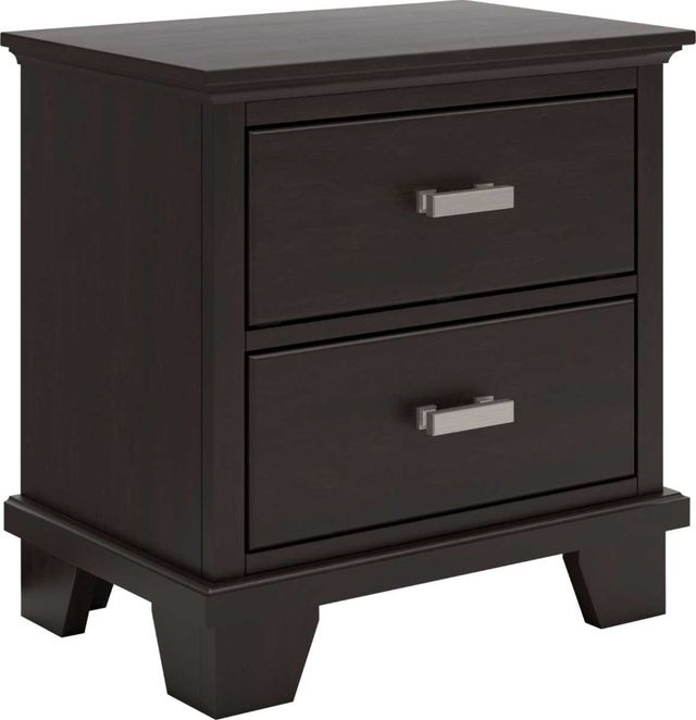 Signature Design by Ashley® Covetown 4-Piece Dark Brown Twin Panel Bedroom Set-3