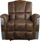 ACME Furniture Brancaster Aluminum/Retro Brown Leather Manual Recliner-3