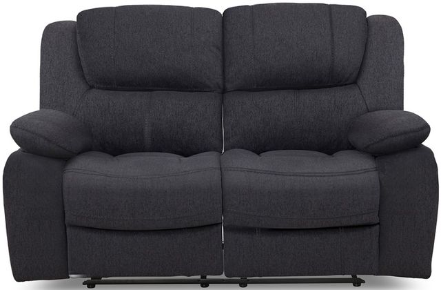 American Wholesale Furniture London Charcoal Manual Reclining Loveseat-0
