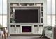 aspenhome® Finnegan White 98" Fireplace Console and Hutch-1