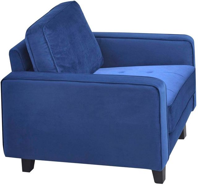 Mazin Furniture Toulouse Blue Upholstered Accent Chair-1