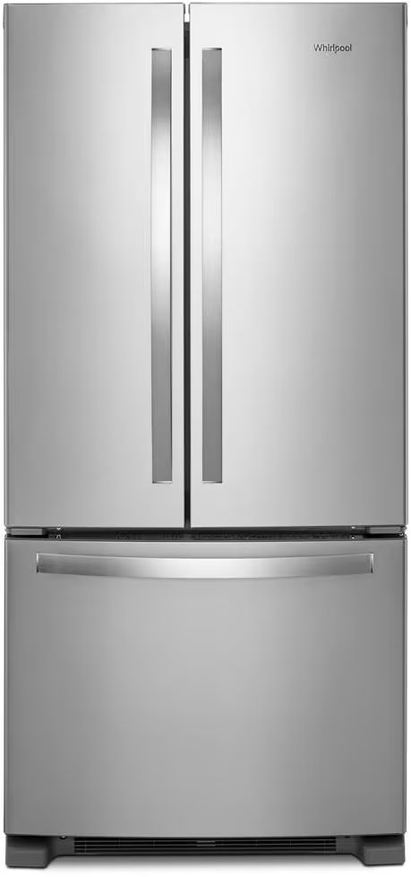 Whirlpool® 33 in. 22.1 Cu. Ft. Fingerprint Resistant Stainless Steel Freestanding French Door Refrigerator-0