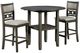 New Classic® Home Furnishings Gia 3-Piece Gray Drop Leaf Counter Dining Set-0