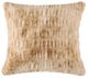 HiEnd Accents Ruched Rabbit Cream Euro Pillow-0