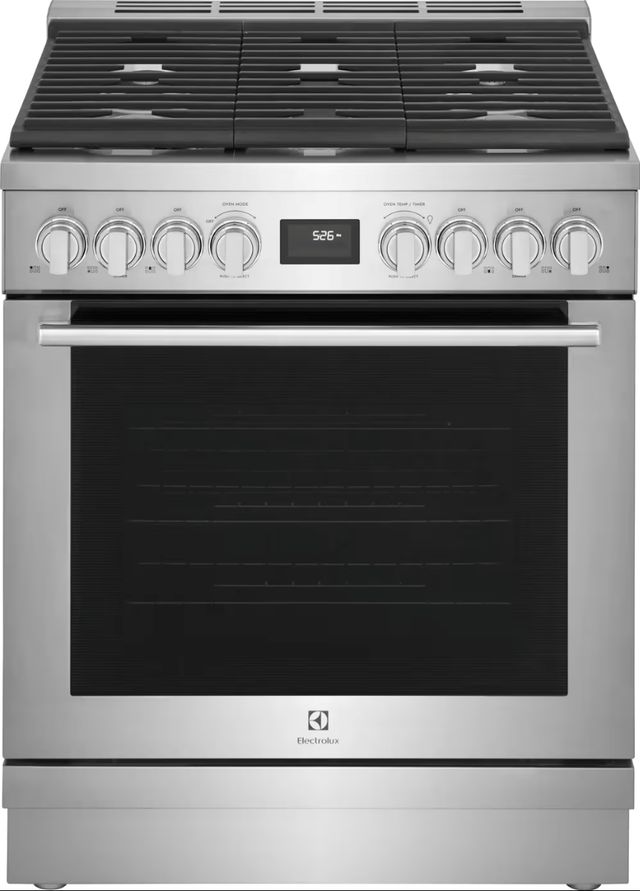 Electrolux 30" Stainless Steel Freestanding Dual Fuel Natural GasRange-0