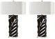 Crestview Collection Dominic 2-Piece Black Table Lamp Set-0