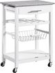 Linon Zoey Gray/White Kitchen Cart-0