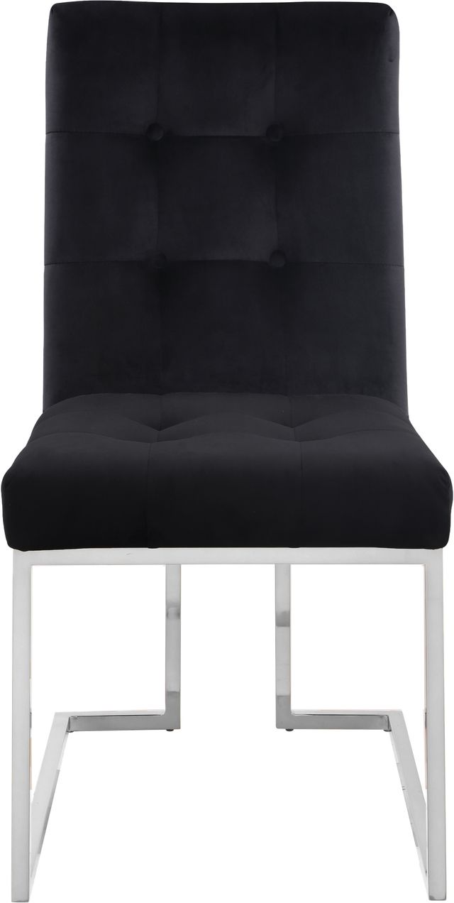 Meridian Furniture Alexis Black Velvet Dining Chair-3