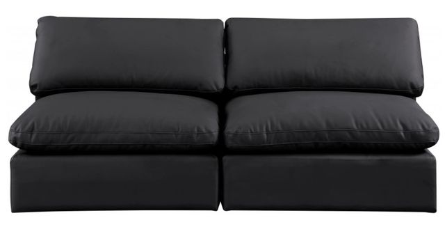 Meridian Furniture Comfy 2-Piece Black Armless Sofa-1