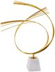 Harp & Finial® Agra Gold/White Small Statue-0