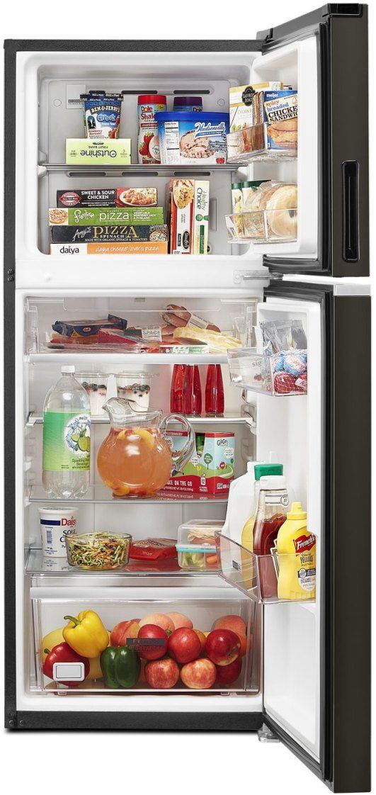 Whirlpool® 24" 11.6 Cu. Ft. Black Stainless Steel Counter Depth Top Freezer Refrigerator-4