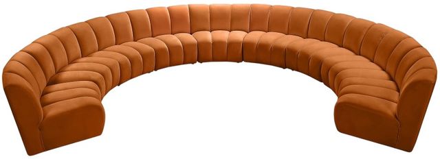 Meridian Furniture Infinity 9-Piece Cognac Modular Sectional-3