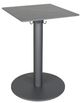 CabanaCoast® Customizable Origin Sol Sintered 24'' Outdoor Square Pedestal Balcony Table-0