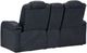 Signature Design by Ashley® Fyne-Dyme Sapphire Power Reclining Loveseat with Adjustable Headrest-4