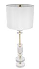 A & B Home White 13" Table Lamp-1
