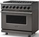 Viking® 7 Series 36" Damascus Gray Pro Style Dual Fuel Range-3
