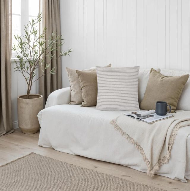 Renwil® Lauren Beige/Gray Throw Pillow-1