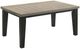 Crown Mark Bardstown Light Gray Dining Table with Black Base-2