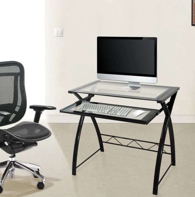 Bell'O® High Gloss Black Computer Desk-1