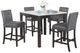 Global Furniture USA D4052 5-Piece Gray/White Dining Set-0