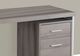 Monarch Specialties Inc. 48" L Drak Taupe Silver Metal Computer Desk-1