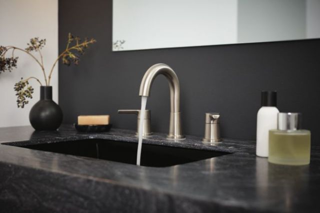 Peerless Flute™ Brushed Nickel 2-Handle Widespread Lavatory Faucet-2