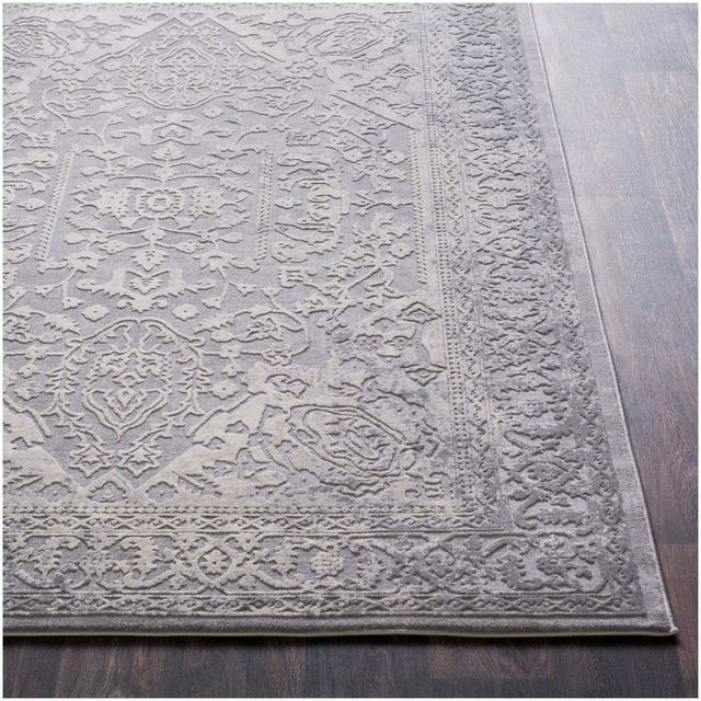 Surya Tibetan Charcoal 8' Round Rug-4