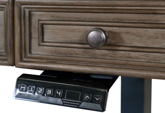 Martin Furniture Bristol Light Brown Electric Sit/Stand Desk-3