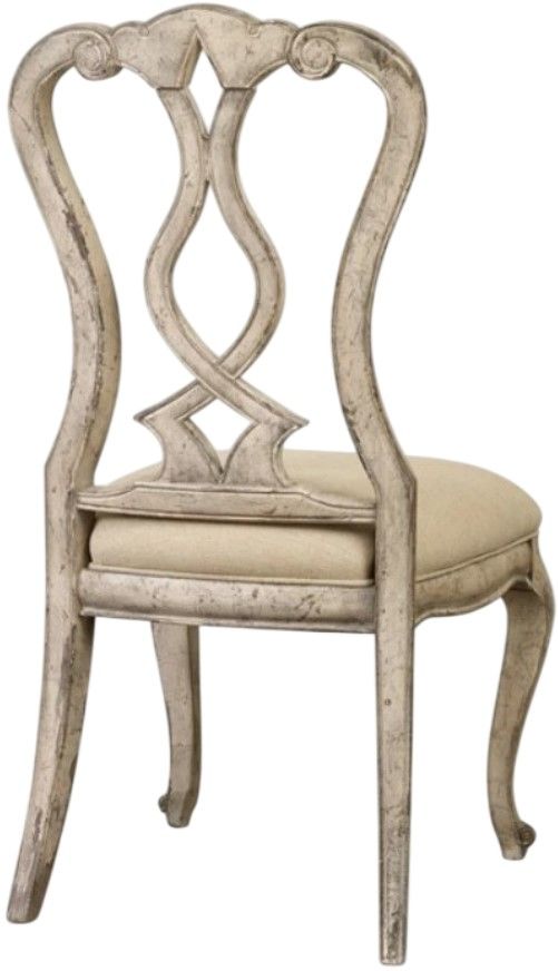 Hooker® Furniture Chatelet Flax Natural/Paris Vintage Dining Side Chair-2